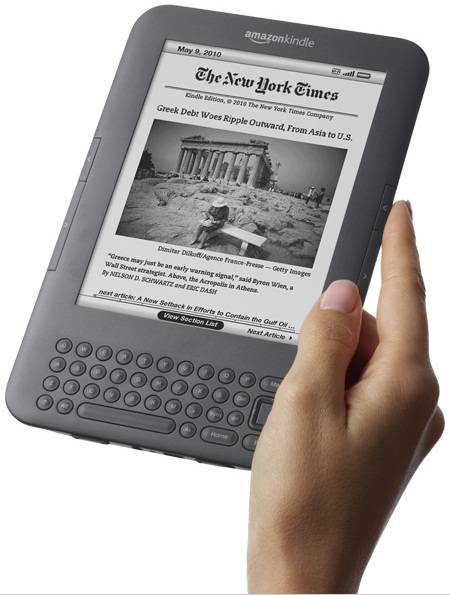 Kindle 3 - Imagem por Amazon