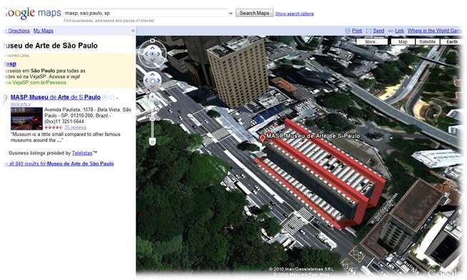 Google Earth no Google Maps