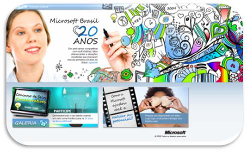 Microsoft - 20 anos de Brasil - Concurso