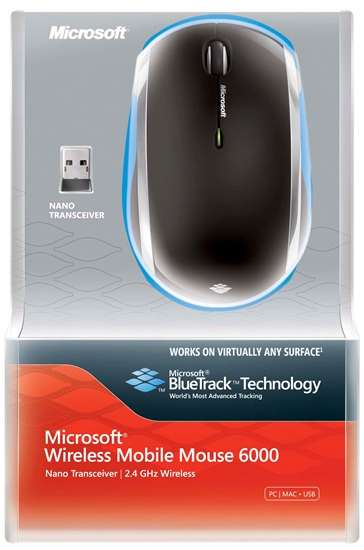 Wireless Mobile Mouse 6000 - Imagem por Microsoft