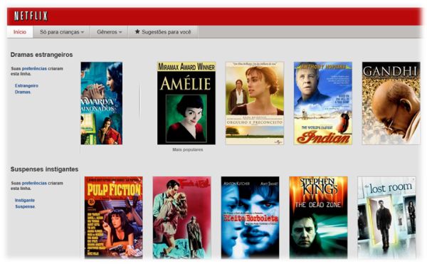 Filmes no Netflix