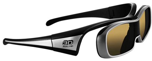 Óculos Panasonic para visualização do conteúdo 3D
