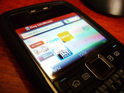 Opera Mini em aparelho com Symbian