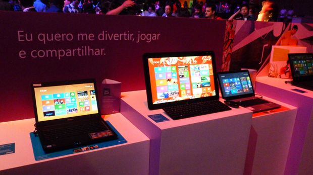 Computadores com Windows 8 - Imagem ilustrativa