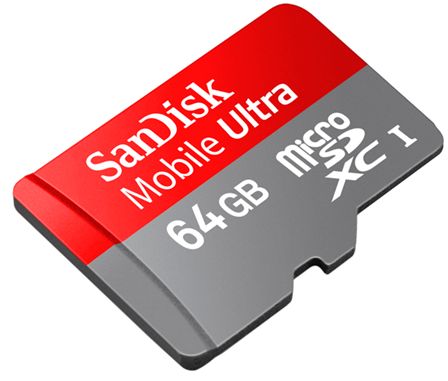 Cartão microSDXC de 64 GB – Imagem por SanDisk