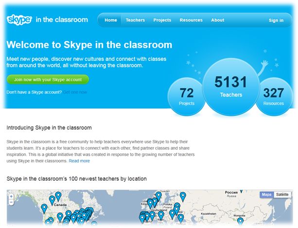 Skype in the classroom