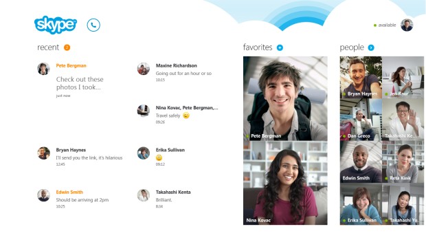 Skype para Windows 8 – Imagem: divulgação