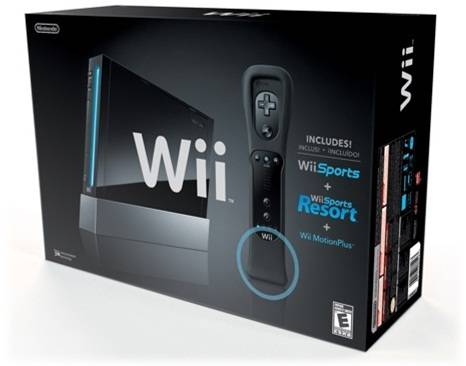 Novo kit inclui Nintendo Wii preto e MotionPlus