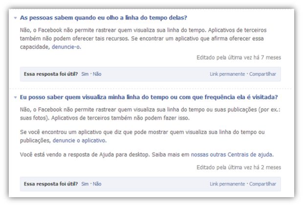 Perguntas e Respostas do Facebook